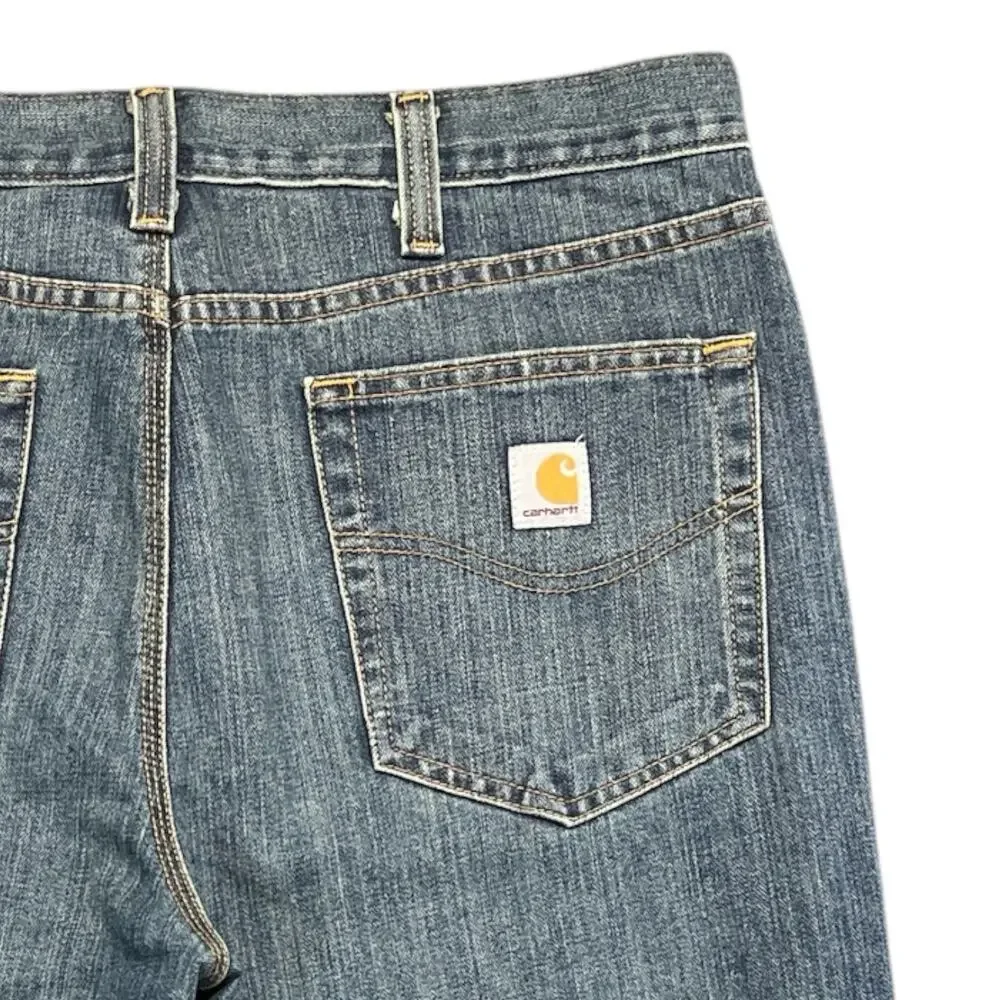 Carhartt Relaxed Fit Men’s Jeans 36x34 Dark Wash Durable Workwear Denim